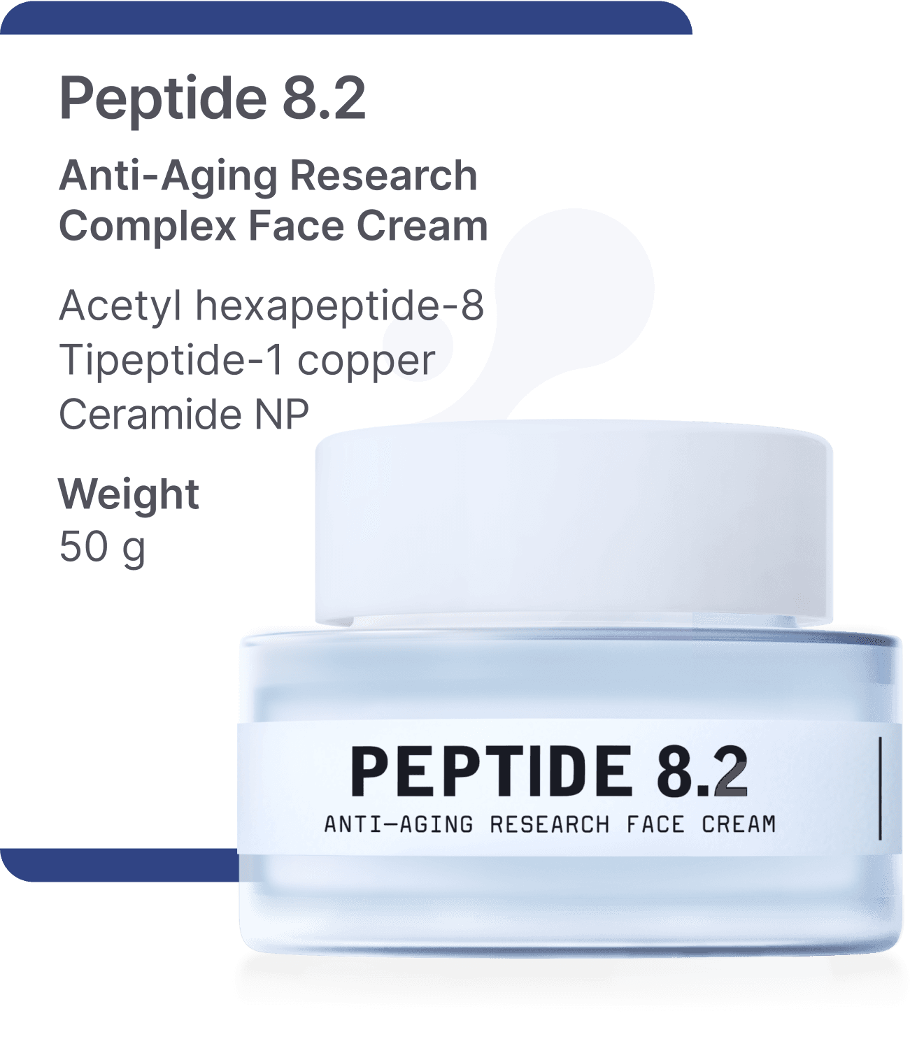 Peptide 8.2 Triple-Complex Face Cream | Hydrating Peptide Formula