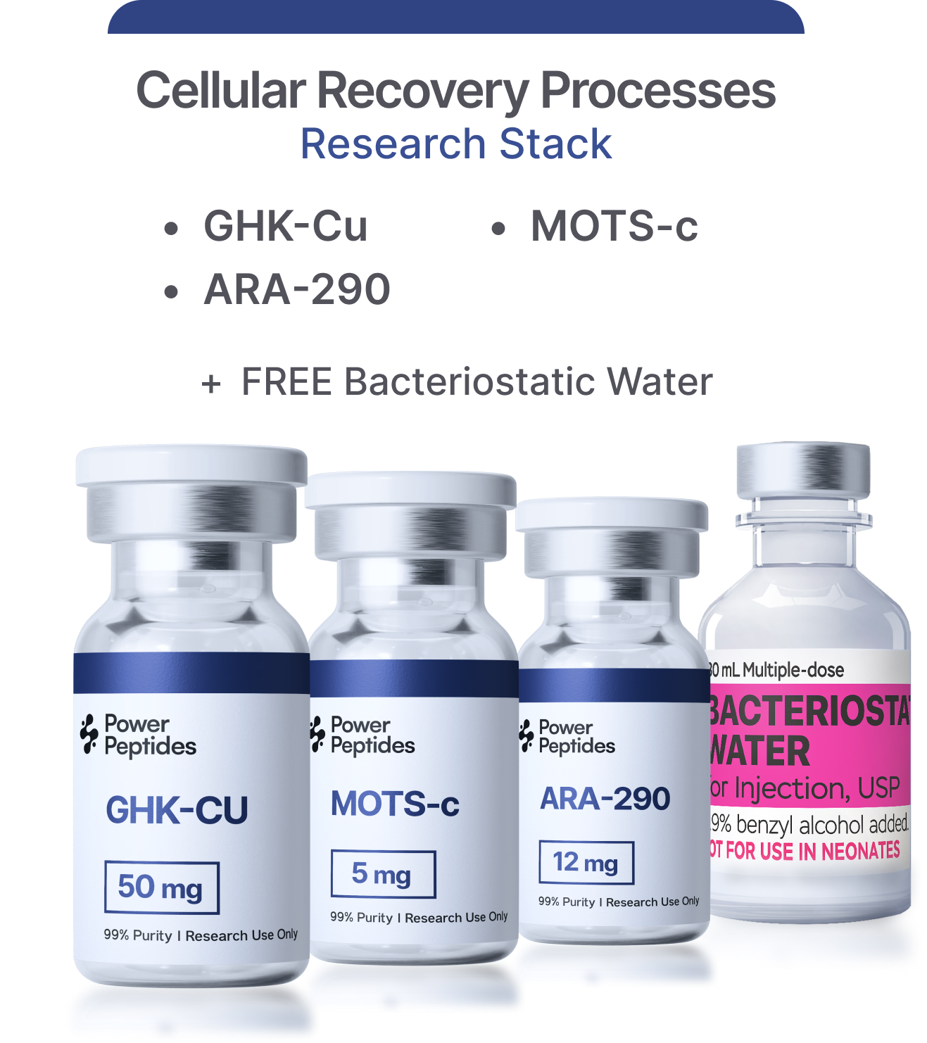 quality research bac water Order Quality Research Peptides Online main image 0